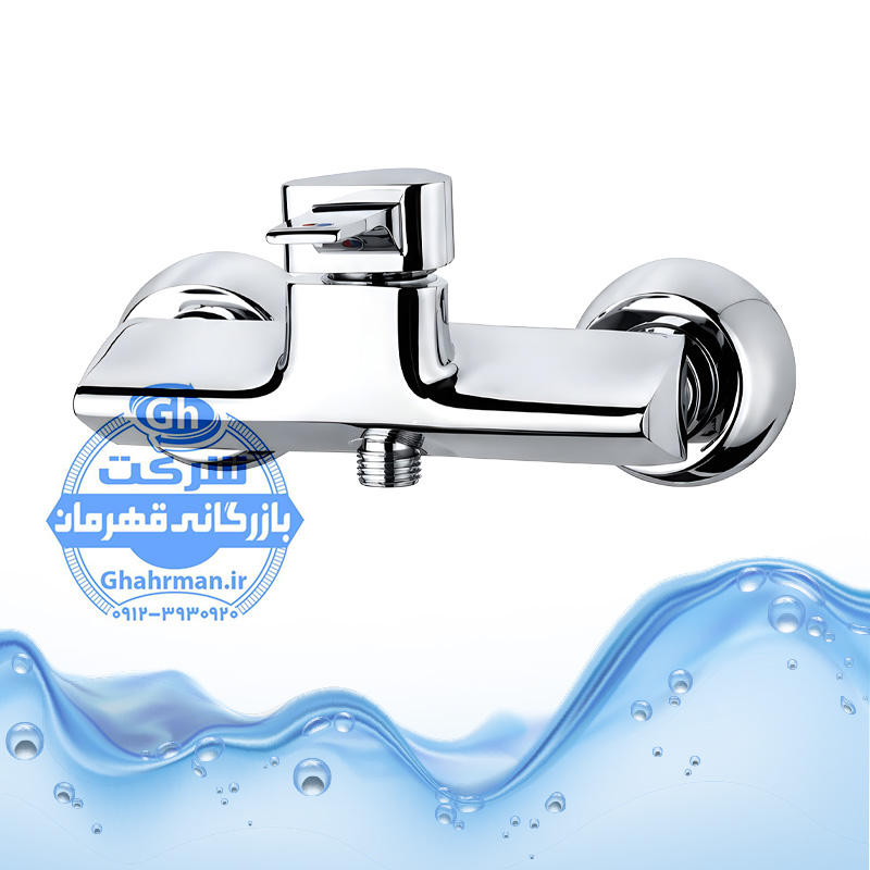 شیر توالت مدل برمودا  رنگ کروم| شیرآلات برند آیدا صنعت مدل برمودا